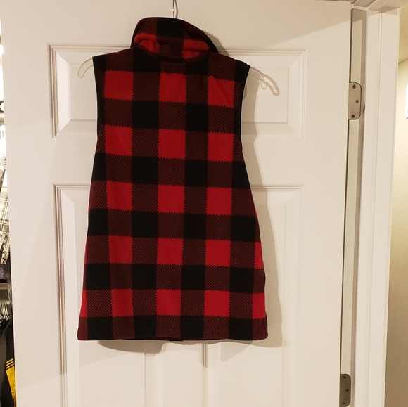 Chaps buffalo check fleece vest - Picture 5 of 7